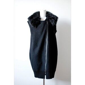 Guess Asymmetrical Zip duster vest